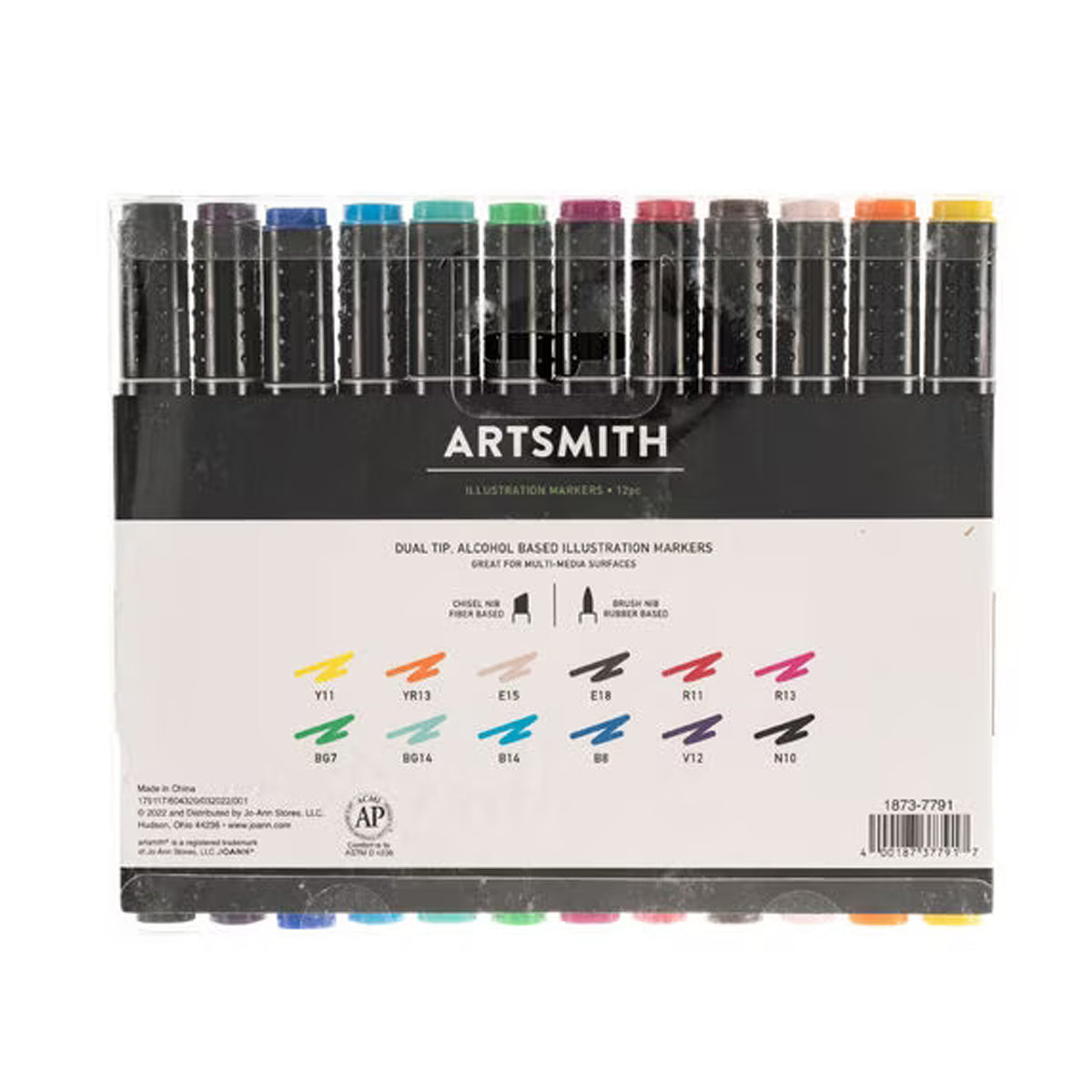 12ct Dual Tip Illustration Markers by Artsmith