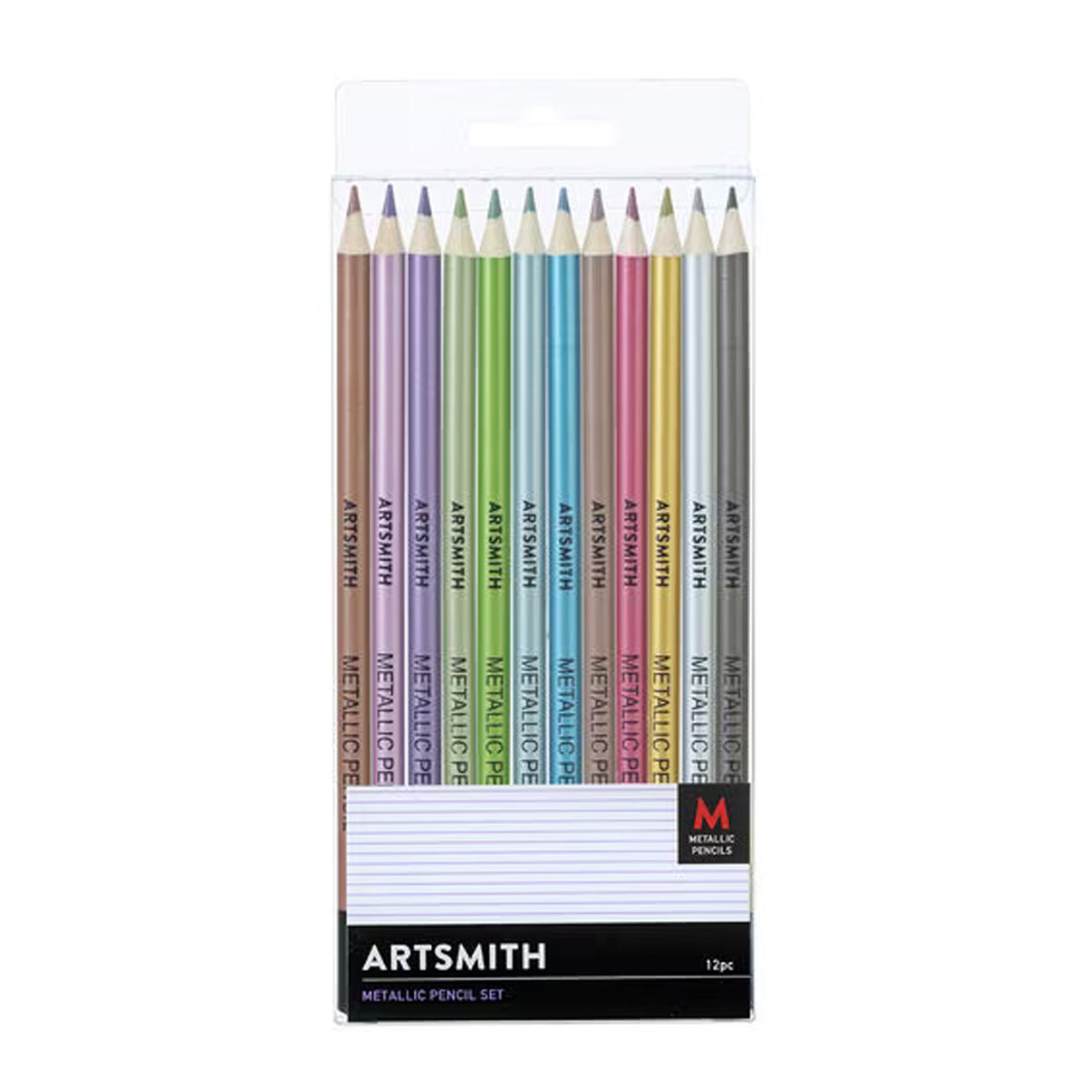 12ct Metallic Colored Pencils by Artsmith