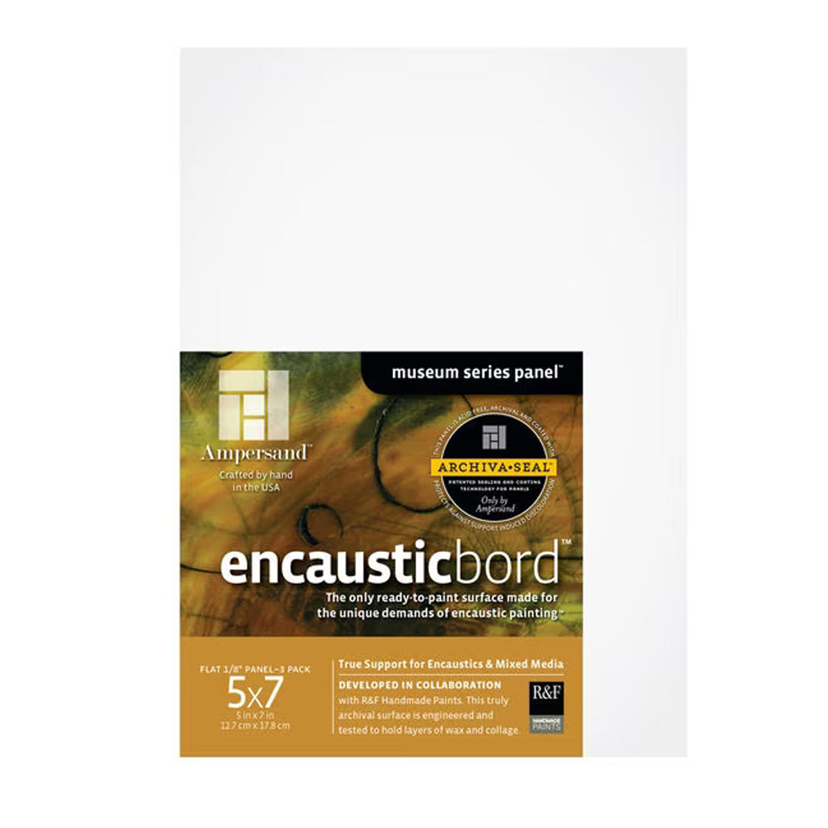 Ampersand Art Encausticbord Uncradled 1/8" Profile 5"x7" 3pk