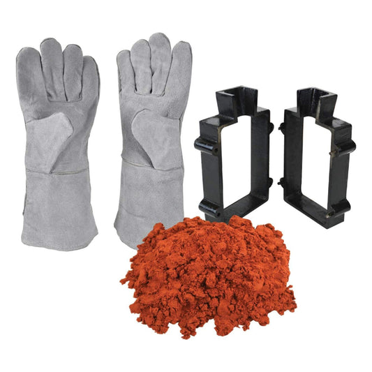 Sand Casting Set 5 Lbs Petrobond Quick Cast Sand Casting Clay Cast Iron Mold Flask Frame Safety Gloves Melt Pour Precious Metals