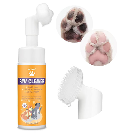PET Paw Cleaner for Dogs and Cats,Magic Foam - Clean Paws No-Rinse Foaming Cleanser-Dry Shampoo