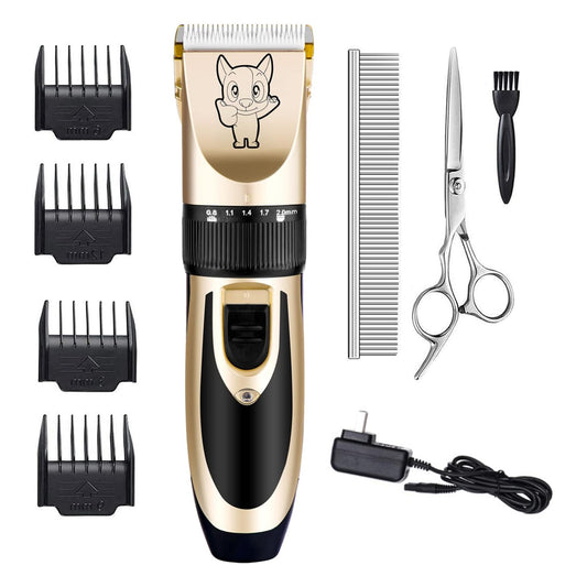 Dog Grooming Kit Clippers, Low Noise, Electric Quiet, Rechargeable