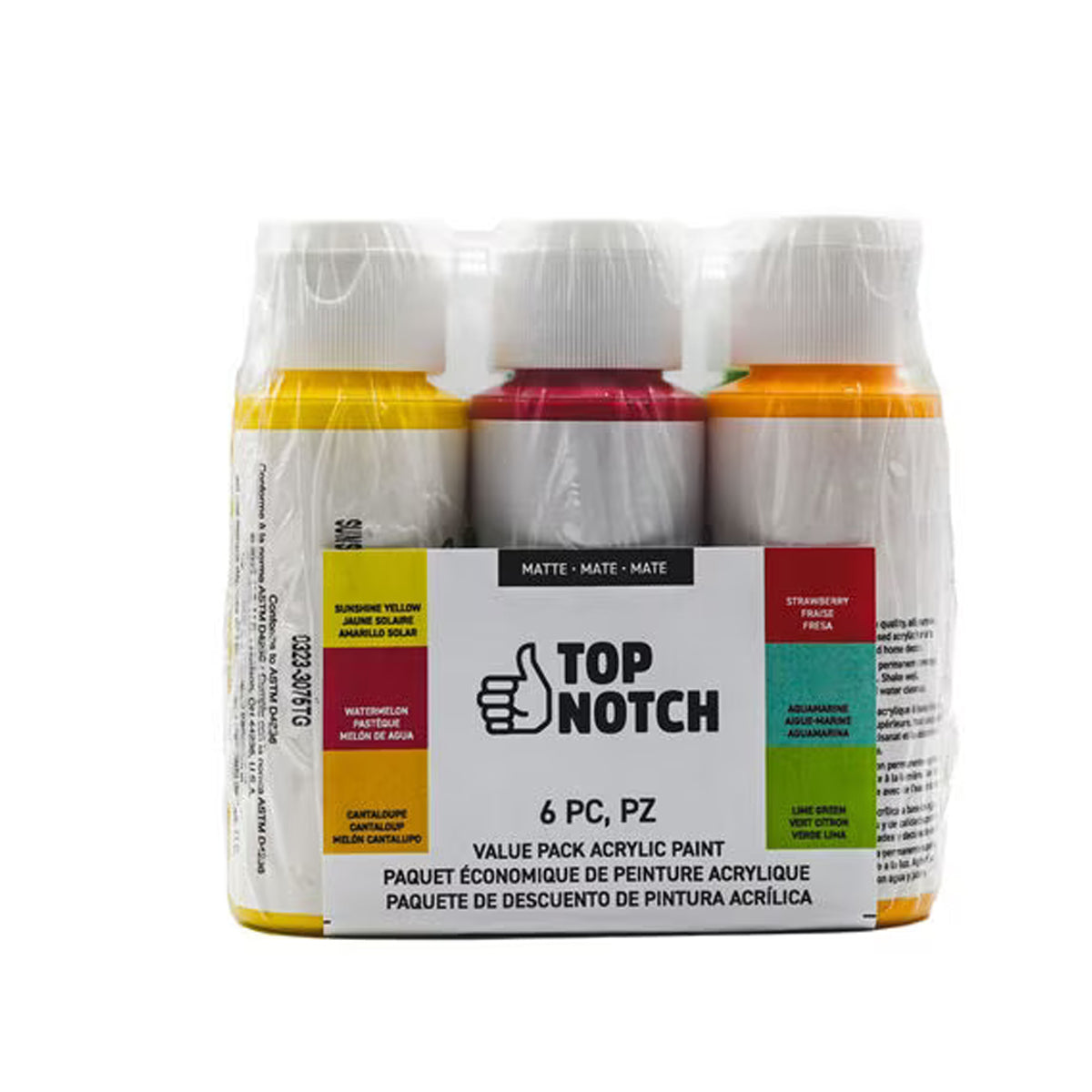 Top Notch 2oz Summer Acrylic Paint 6ct