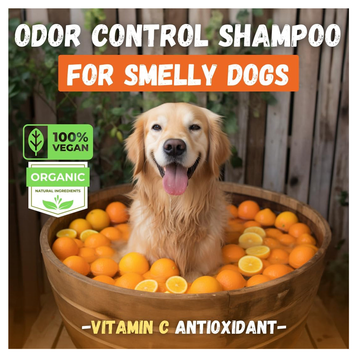 s Deodorizing Dog Shampoo for Smelly Dogs | Puppy Shampoo | Organic Pet Shampoo for Dogs