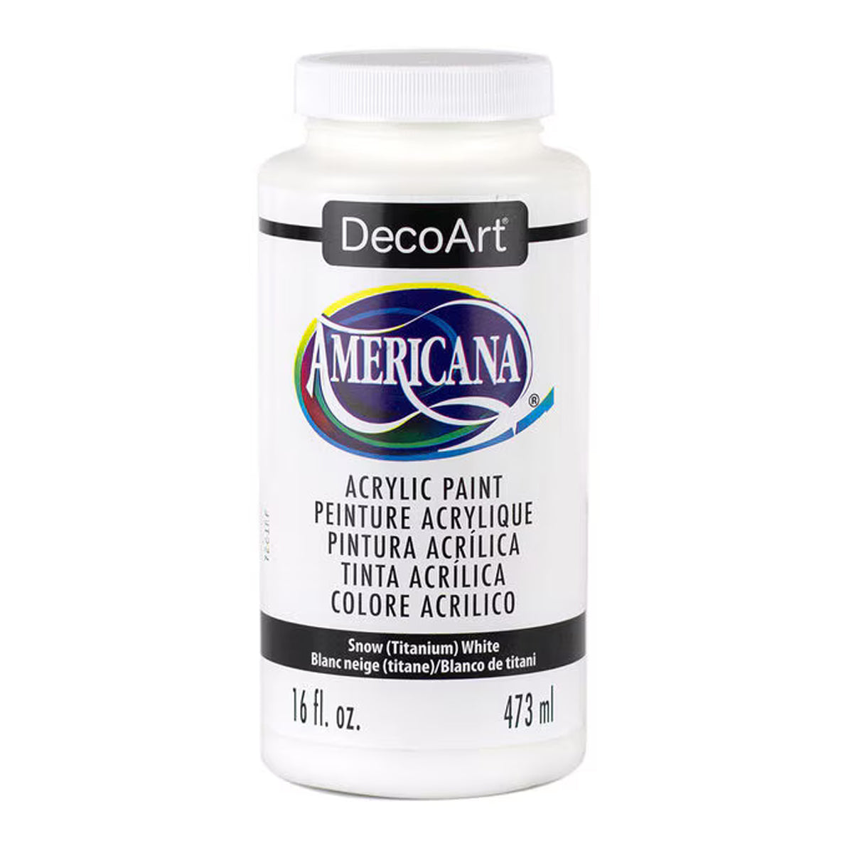 DecoArt Americana 16 fl. oz Acrylic Paint Snow White