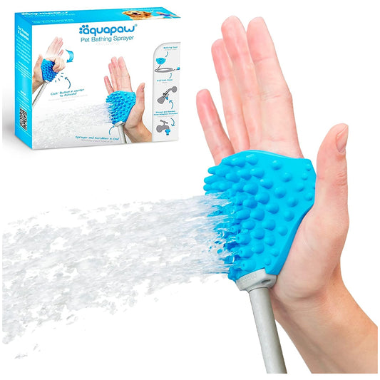 Pet Bathing Tool – Sprayer and Scrubber in One – Compatible with Indoor Shower or Outdoor Garden Hose