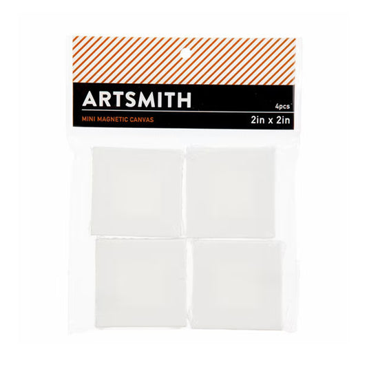 2" x 2" Mini Magnetic Cotton Canvas 4pk by Artsmith