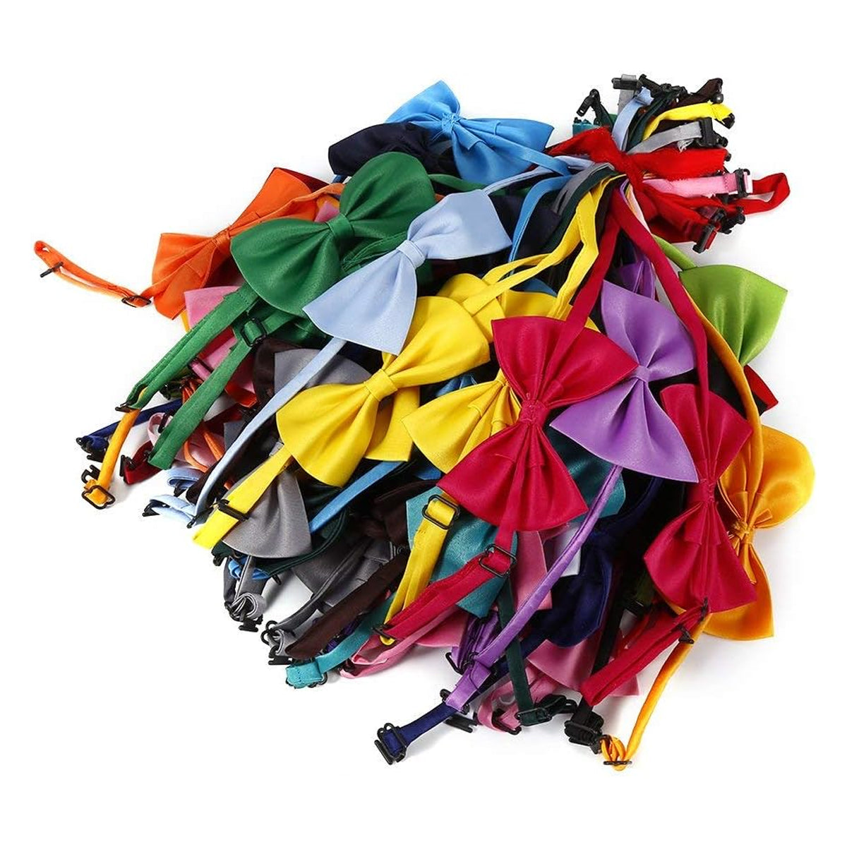 50Pcs Dog Bow Ties with Adjustable Collar