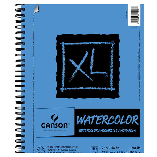 Canson XL 7''x10'' 30 Sheets Spiral Watercolor Pad