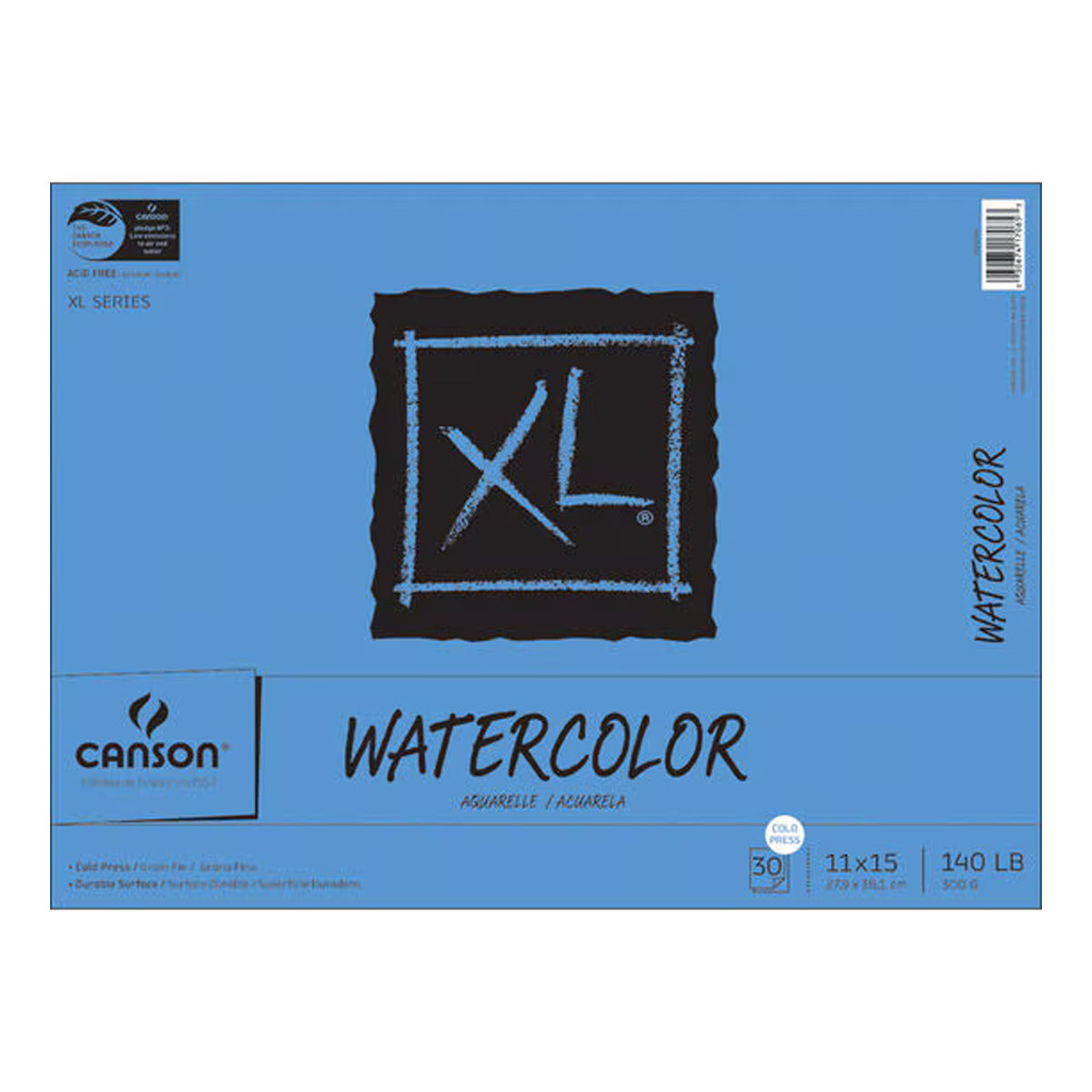 Proart Canson Bound Watercolor Pad 11"X15" 30 Sheets 140# Cold Press