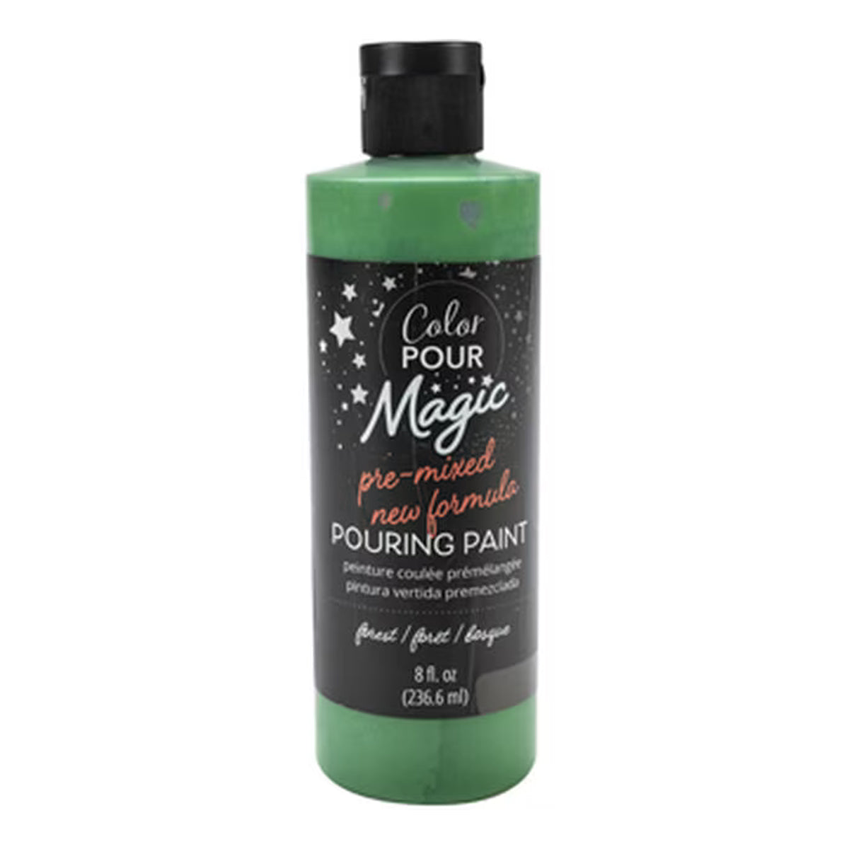 American Crafts Color Pour Magic Pre Mixed Paint 8oz Forest