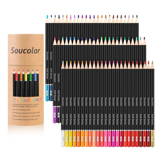 72-Color Colored Pencils Set - Ideal for Adult Coloring, Sketching, and Drawing - Soft Core - Art Supplies for All Ages - Perfect Gift for Artists