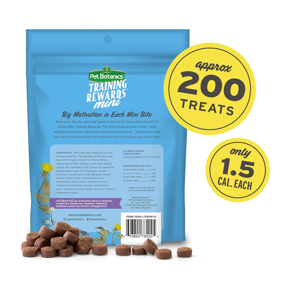 Pet Botanics Mini Training Rewards Soft & Chewy Dog Treats