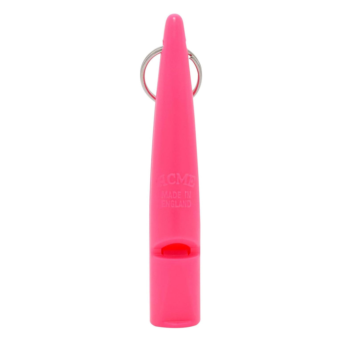 High-Quality Dog Training Whistle (Medium High Pitch) - Single Note, Weather-Proof Design - Made in the UK (Day Glow Pink)