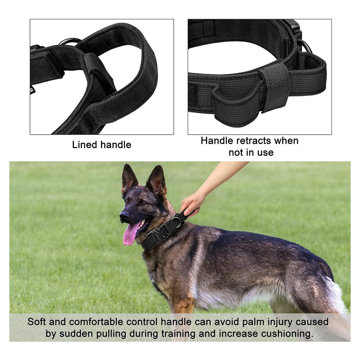 Tactical Dog Collar Adjustable Military Collar