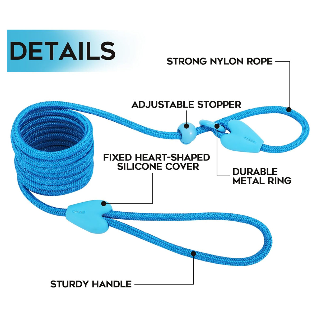 Dog Training Leash Slip Leads for Dogs 6 FT