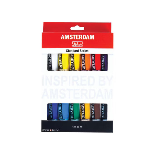 Amsterdam Standard Series Acrylic Paint Set 12 Colors