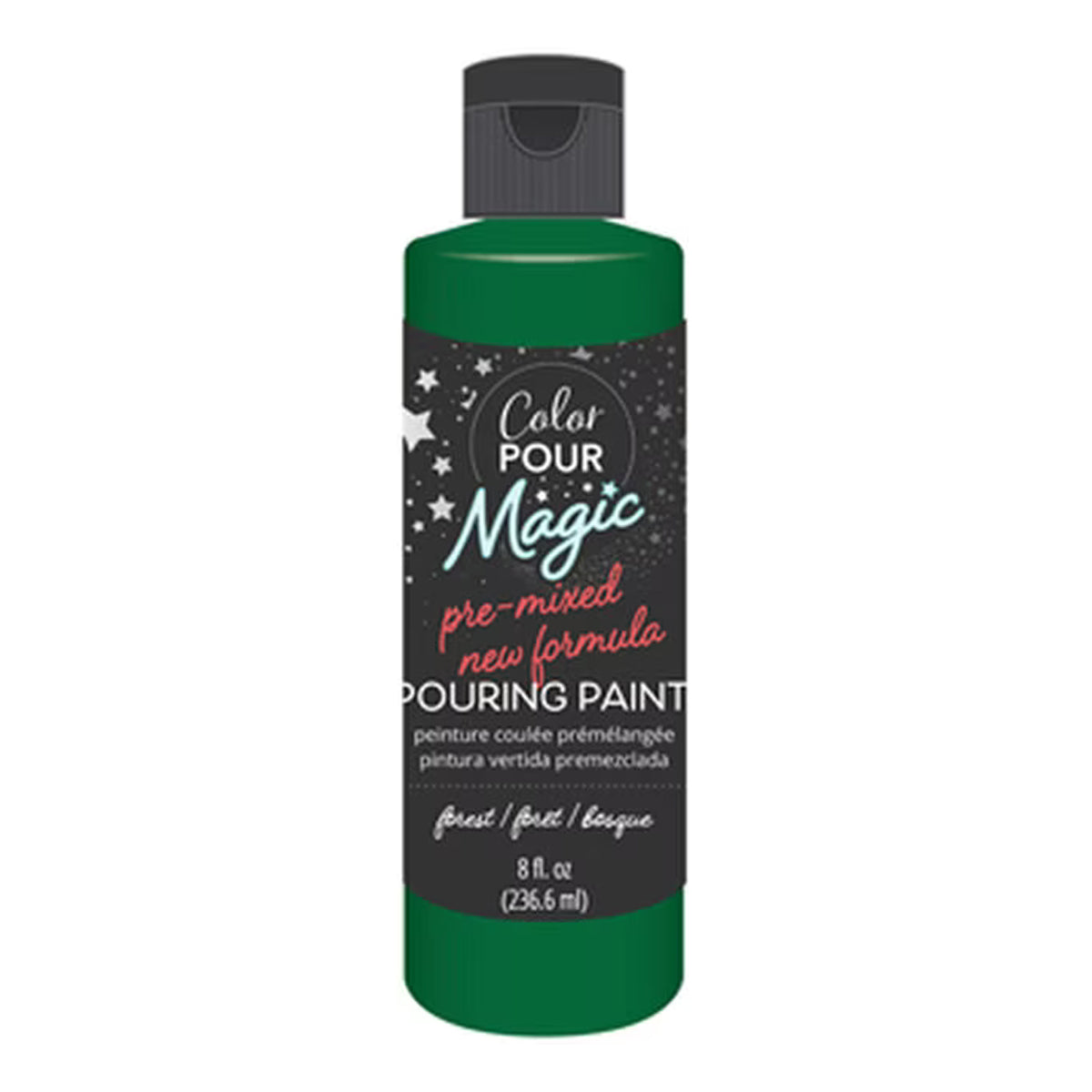 American Crafts Color Pour Magic Pre Mixed Paint 8oz Forest