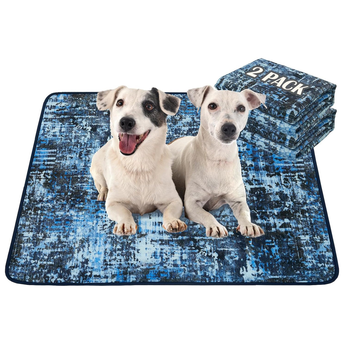 Washable Pee Pads for Dogs, 2 Pack Reusable Puppy Pads