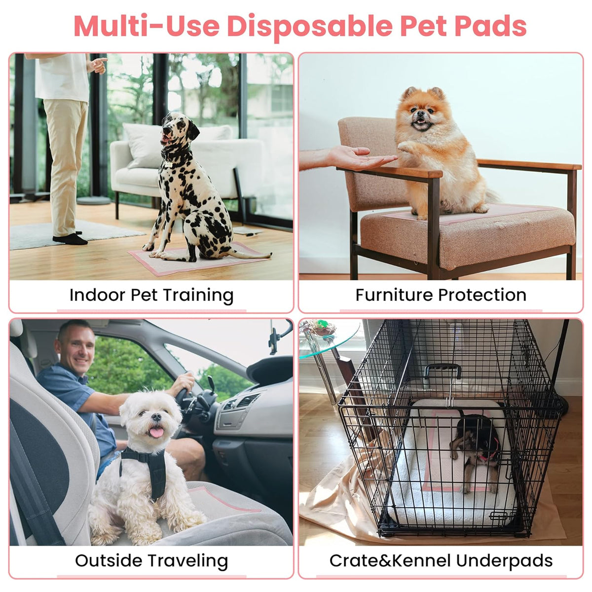 Pet Toilet Training Pads 100Count Disposable Puppy Pee Pads 18" x 13" for Dogs