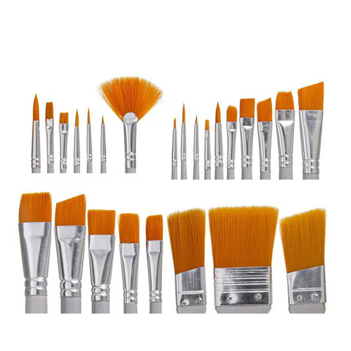 25ct Gold Taklon Variety Brushes by Artsmith