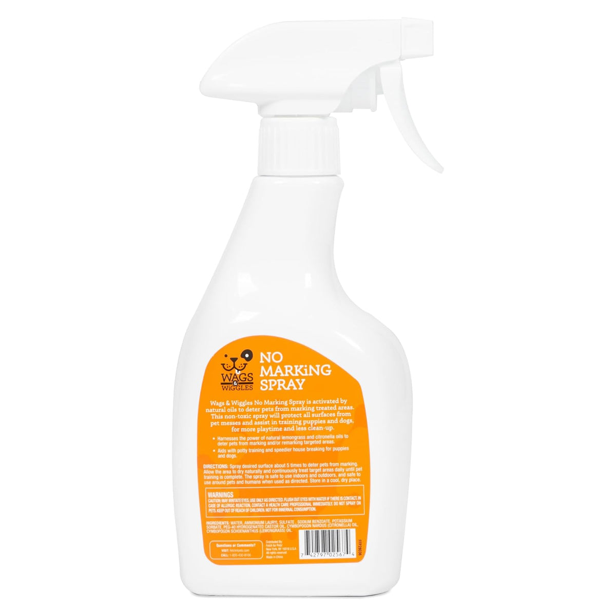 No Marking Deterrent Training Spray for Dogs - Indoor Dog Pee Repellent & Behavior Aid