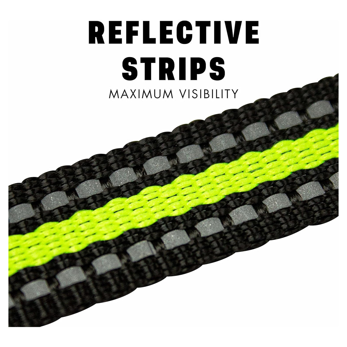 Reflective Black Nylon Dog Training Leash - 20 ft Long for Recall & Obedience Training - Essential Training Too