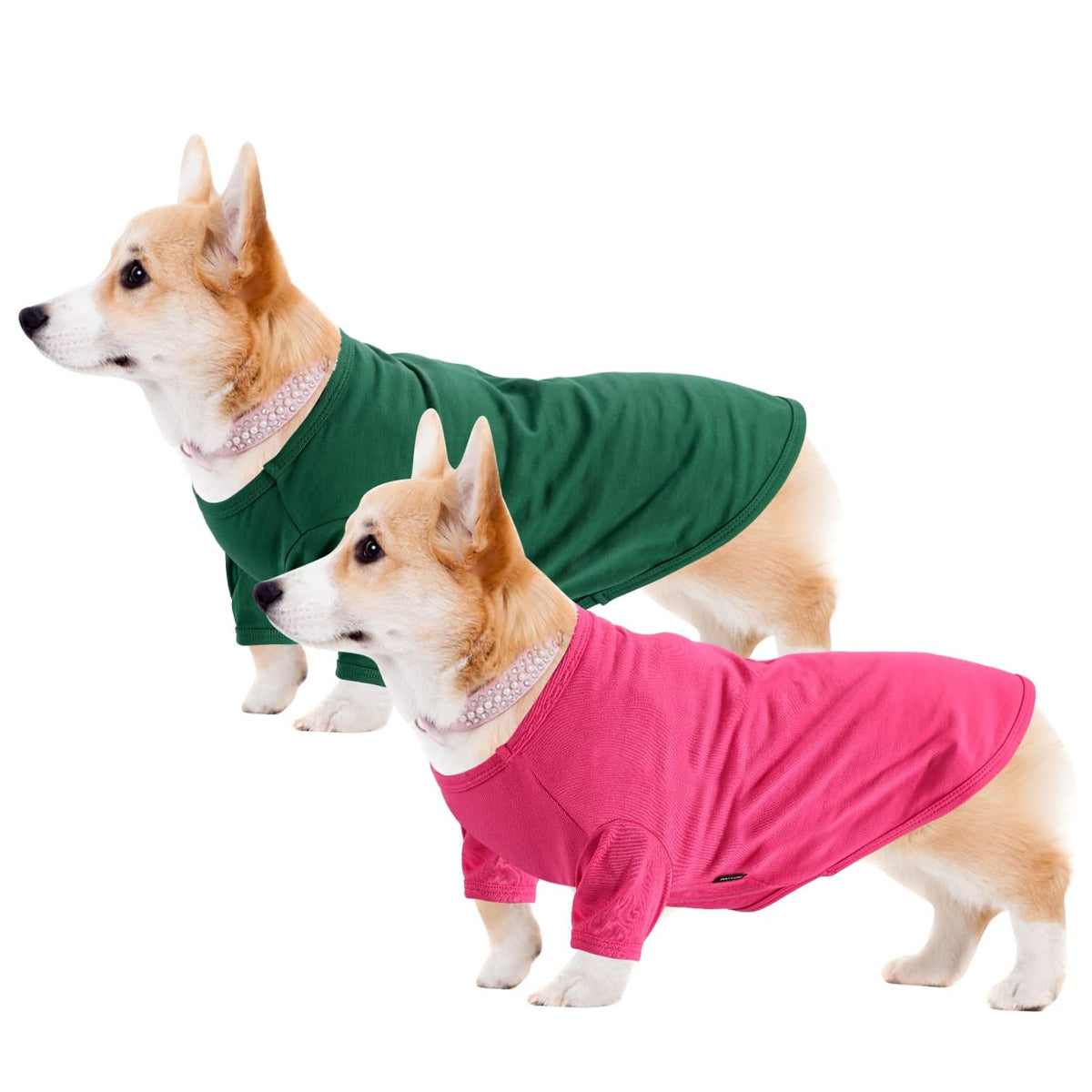 Koneseve Dog Shirts Breathable Cotton Dog Clothes Stretchy T-Shirt for Small Medium Large Dogs Cat Shirt Soft