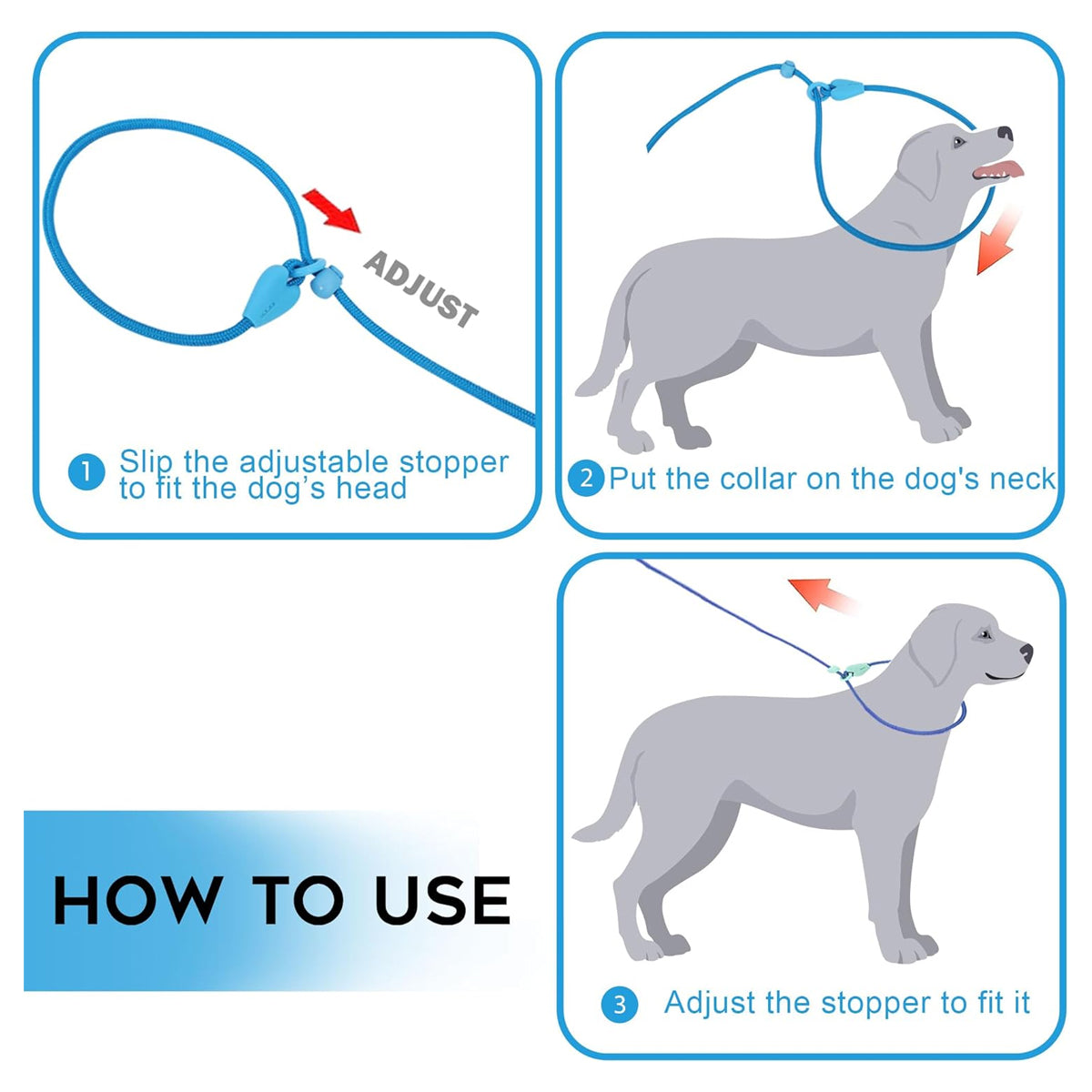 Dog Training Leash Slip Leads for Dogs 6 FT