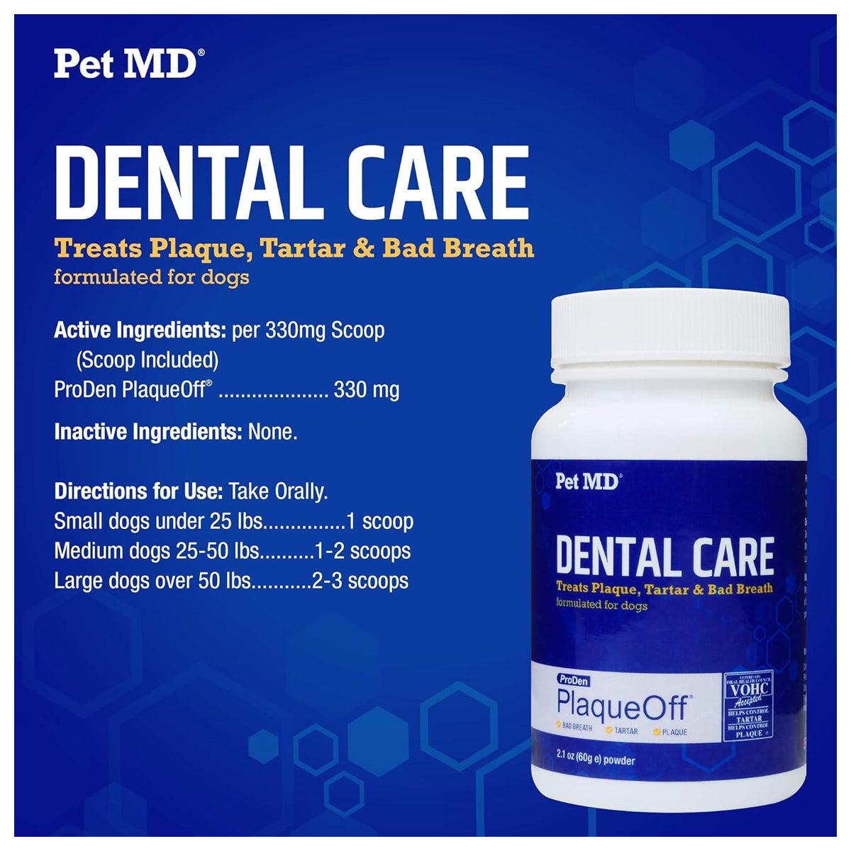 Proden PlaqueOff Dog Teeth Cleaning Dental Care Powder