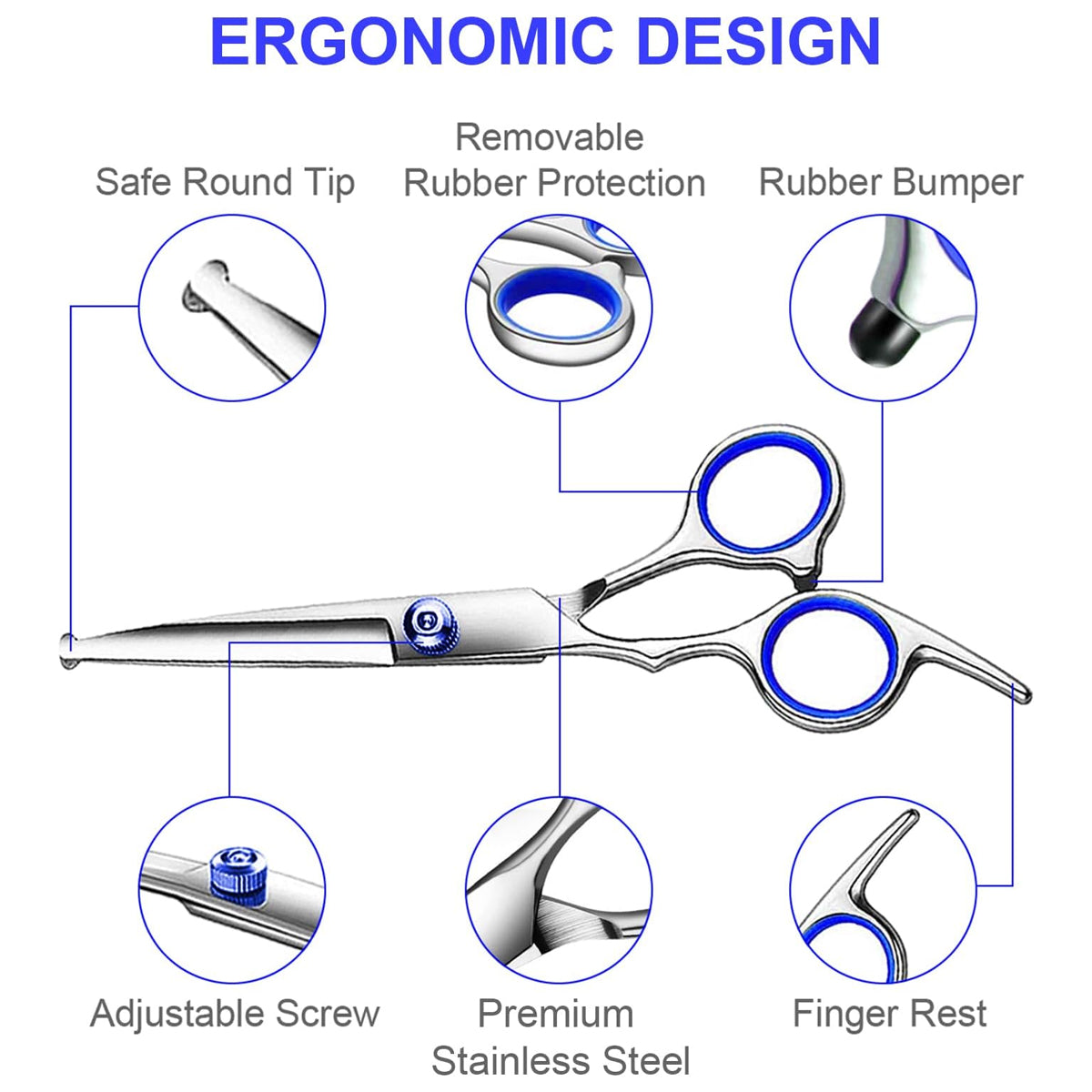 Professional Dog Grooming Scissors Kit