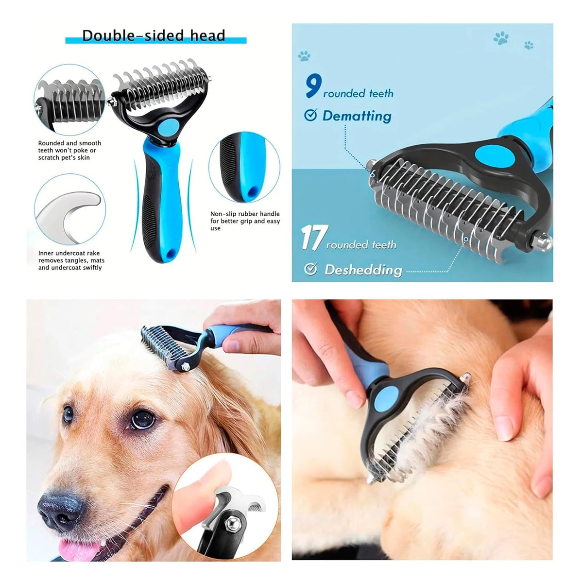 9 PCS Dog Brushes for Grooming Kit | Dog Brushes for Shedding