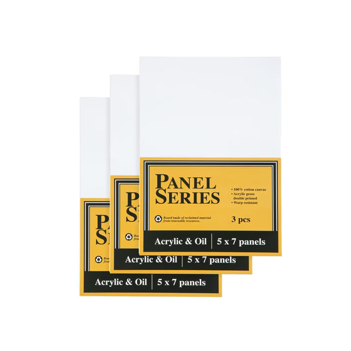 5" x 7" Series Panels Value Cotton Canvas 3pk by Artsmith