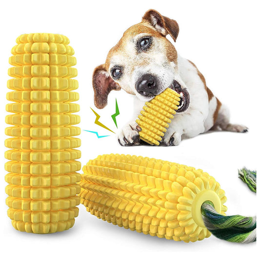 Dog Chew Toys, Puppy Toothbrush Clean Teeth Interactive Corn Toys