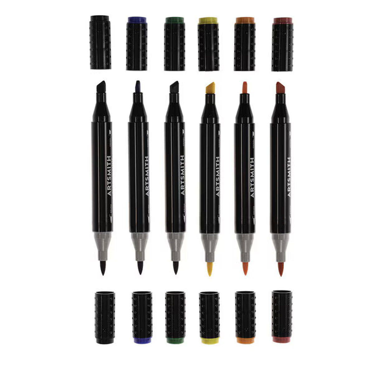 6ct Dual Tip Primary Illustration Markers by Artsmith