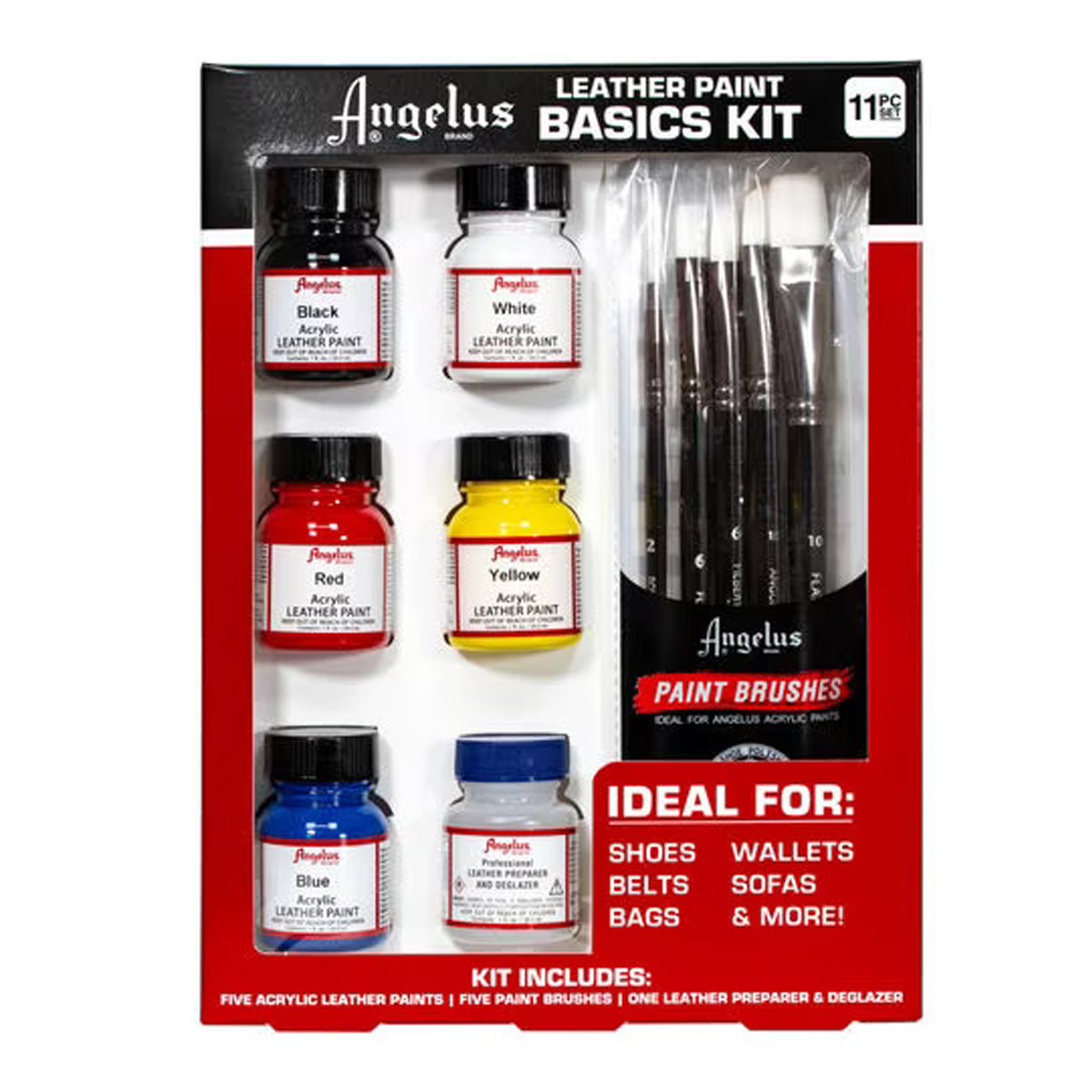 Angelus Best Sellers Paint & Brushes Kit