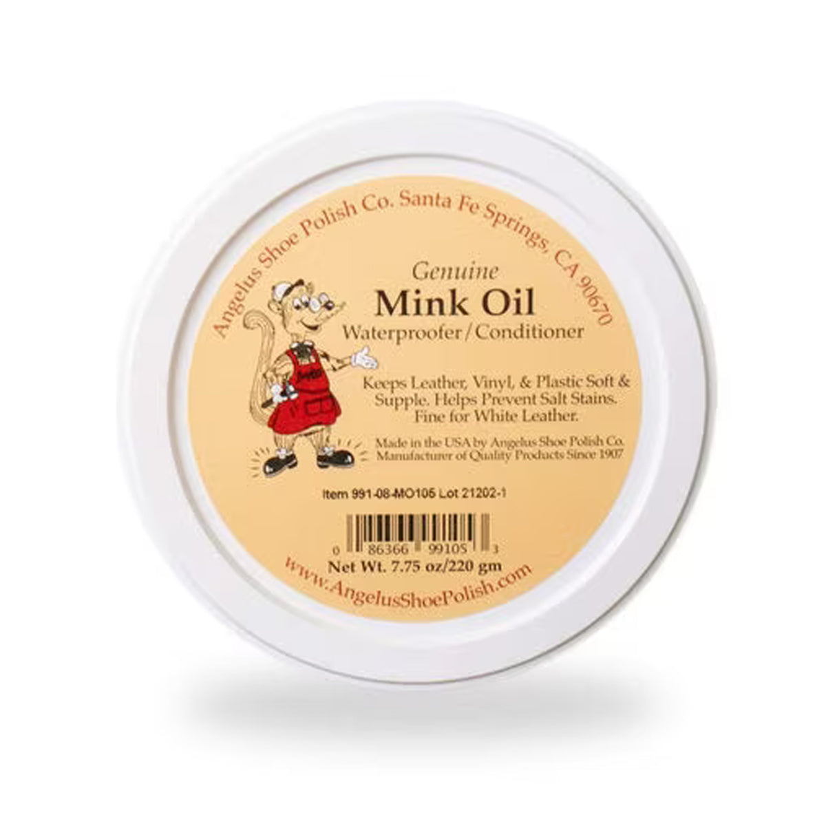 Angelus Mink Oil, 8 oz. Paste