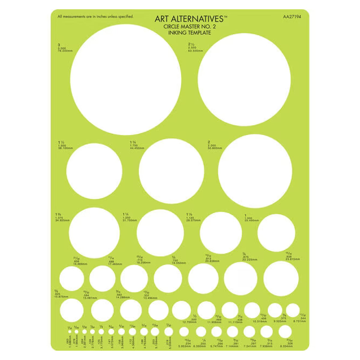 Art Alternatives Professional Circle Master Template #2