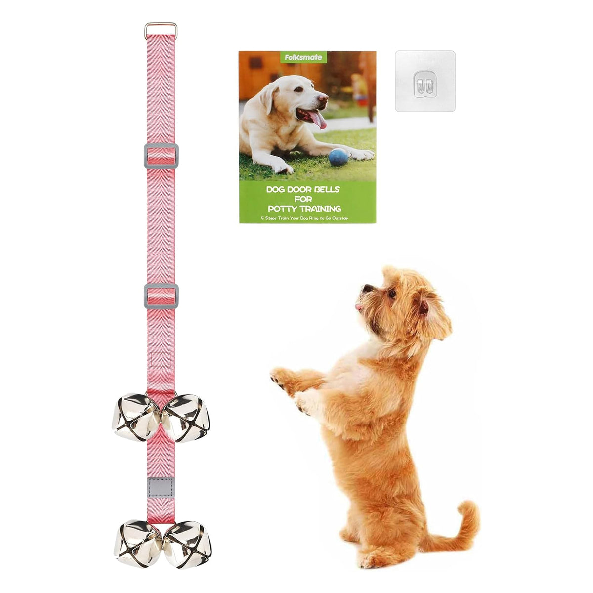 Dog Doorbells for Potty Training Dog Puppy Door Bells with 7 Extra