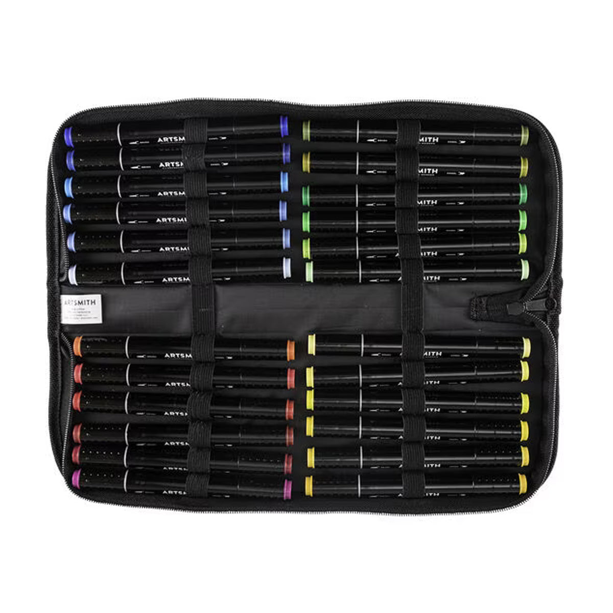 Black Zippered 24 Marker Storage Case by Artsmith