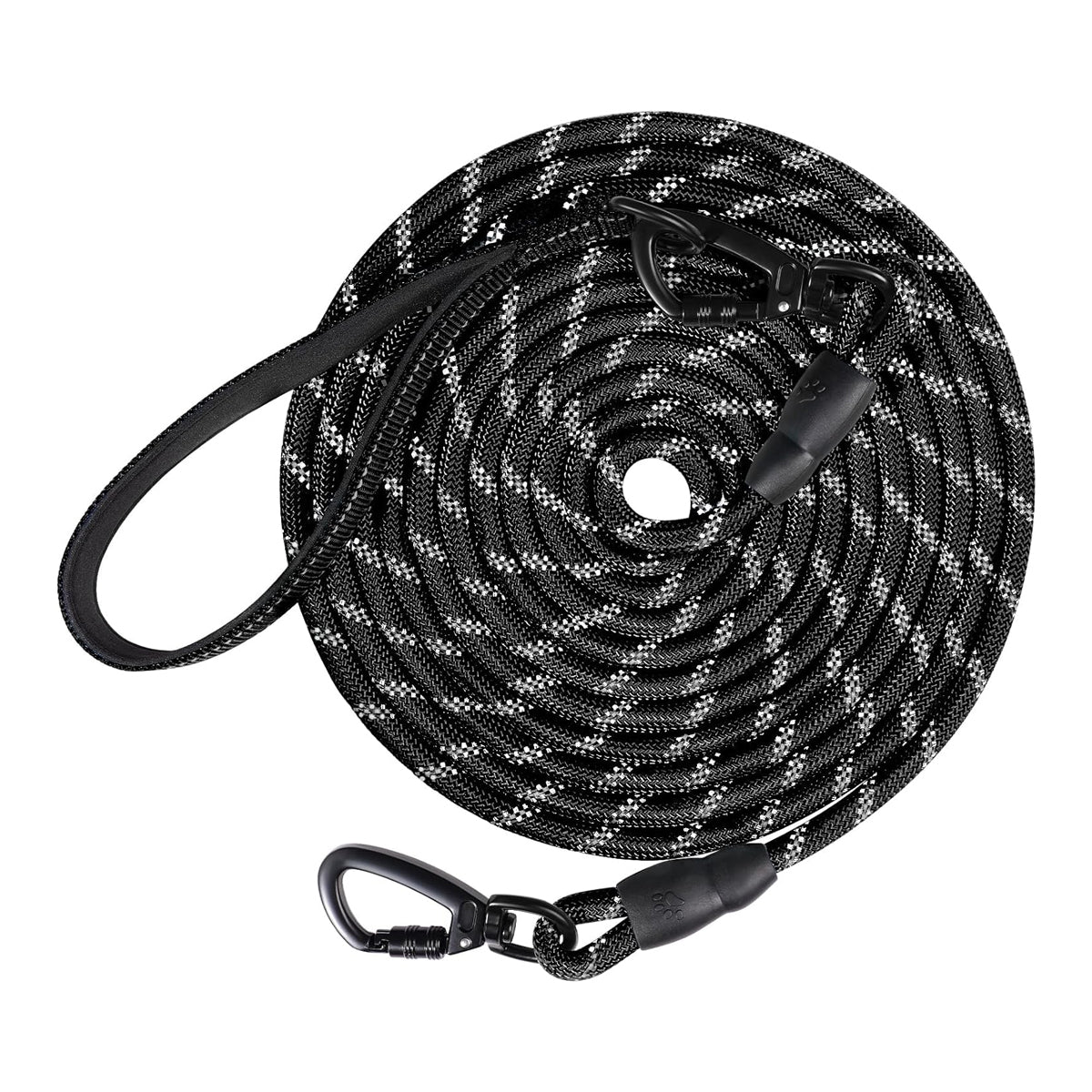 Adjustable Dog Training Leash with Removable Padded Handle and Double Hook - Ideal for Obedience and Outdoor Activities