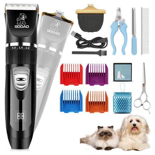 Rechargeable, Cordless Paw Trimmer and Pet Hair Clippers