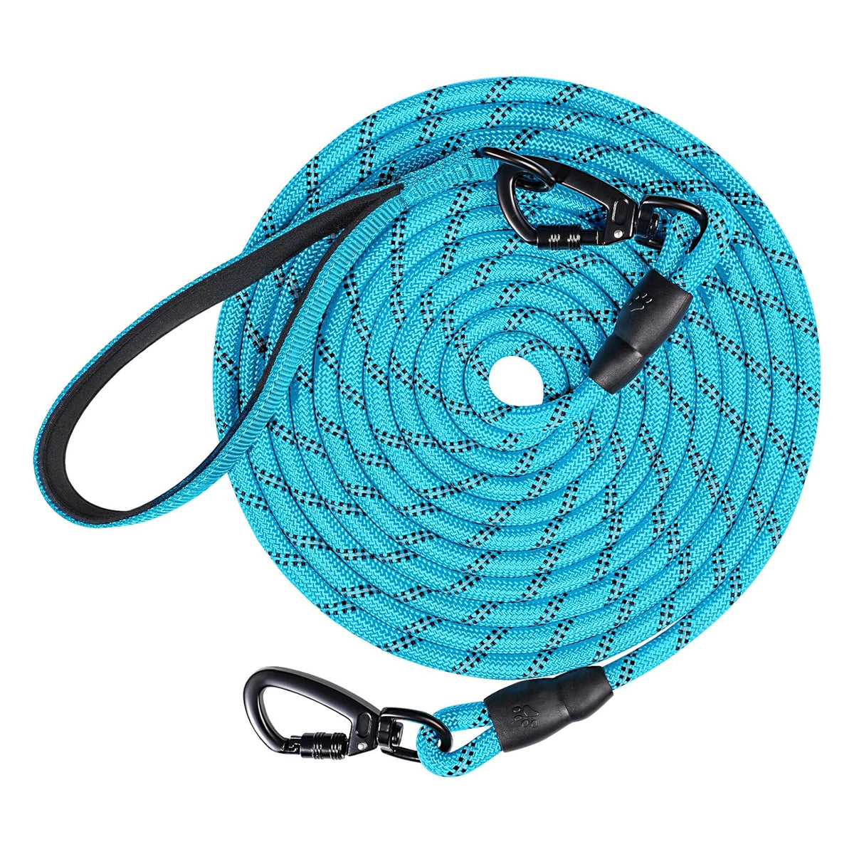 Adjustable Dog Training Leash with Removable Padded Handle and Double Hook - Ideal for Obedience and Outdoor Activities