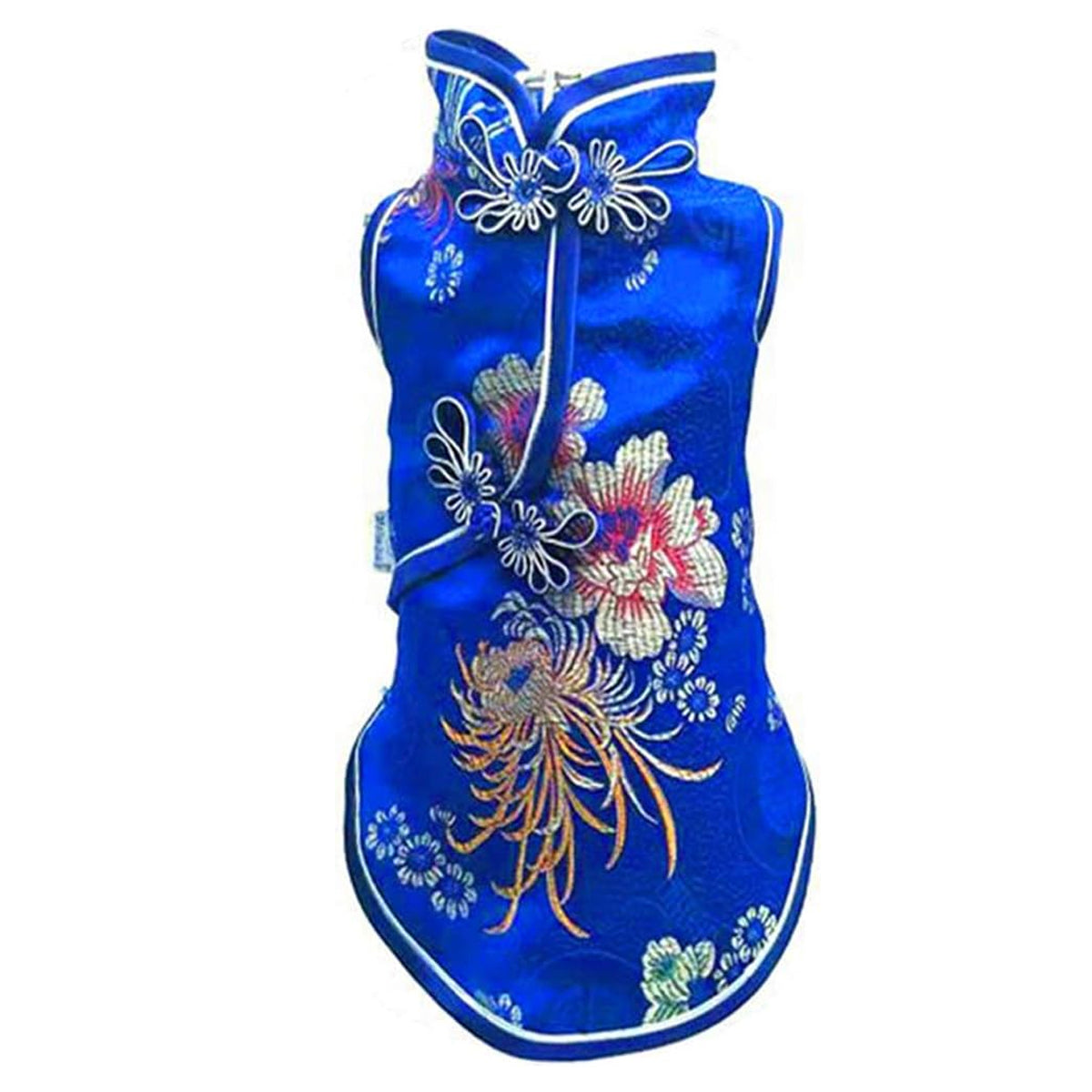 Pet Costume Tang Suit Dog Cheongsam Satin Clothes Chinese Style Clothing