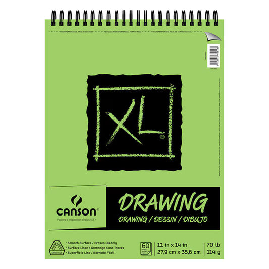 Canson XL 11''x14'' 60 Sheets Top Bound Drawing Pad