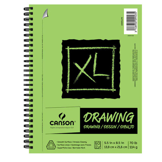 Canson XL 5.5''x8.5'' 60 Sheets Spiral Drawing Pad