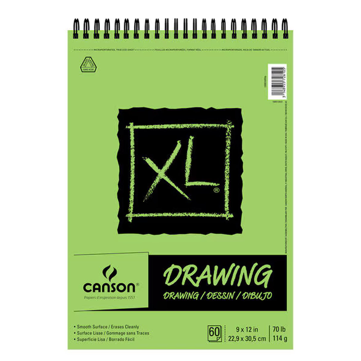 Canson XL Drawing 60 sheet 9''x12'' Paper Pad