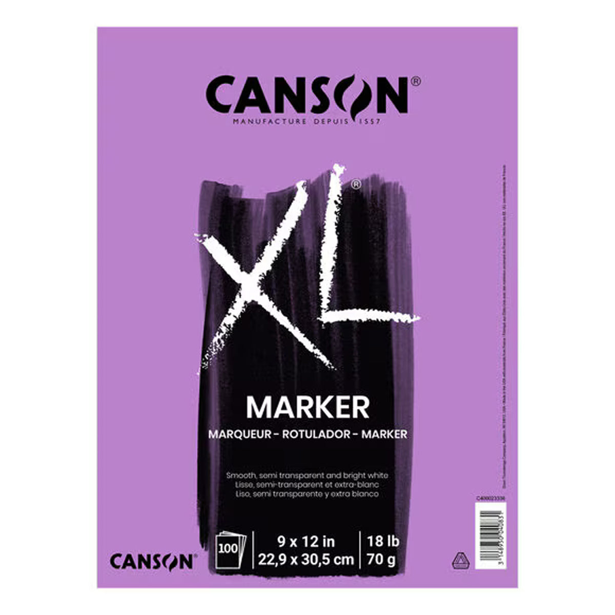 Canson XL Marker Pad 9" x 12" 100 Sheets