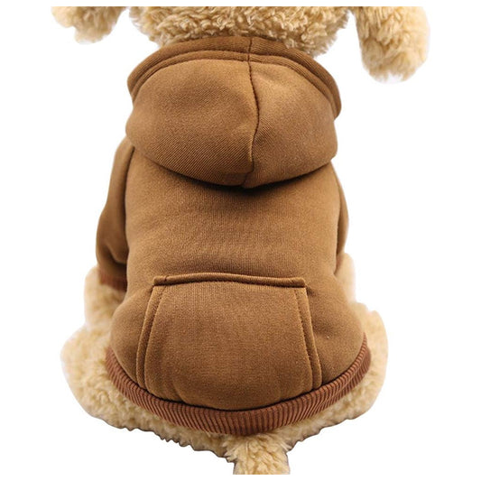 Winter Hoodie Sweatshirts with Pockets Warm Clothes for Small Dogs Chihuahua