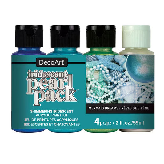 DecoArt 4ct Mermaid Dreams Pearl Pack Acrylic Paint